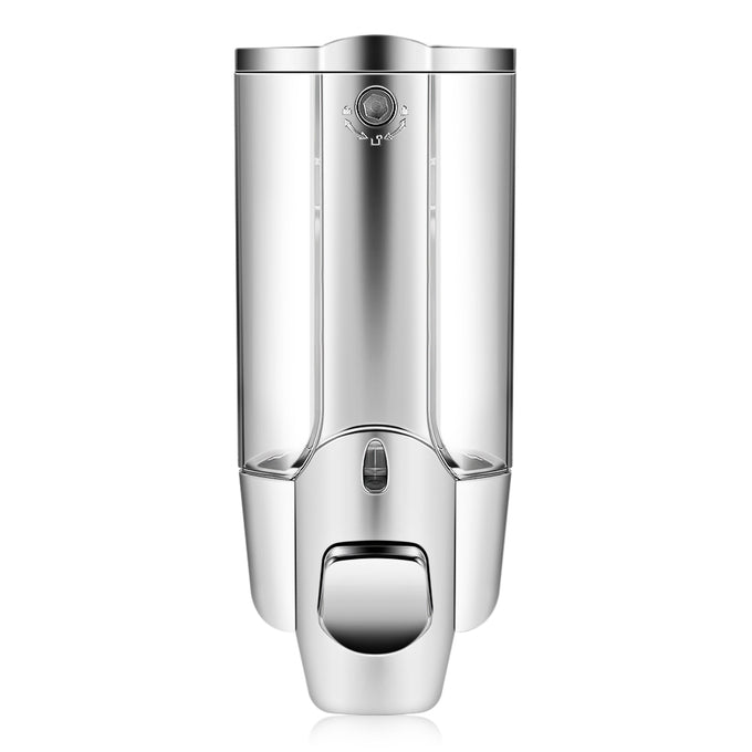 350ml Kitchen Bathroom Single Head Soap Dispenser with a Lock ABS Plastic Liquid Shampoo Vessel